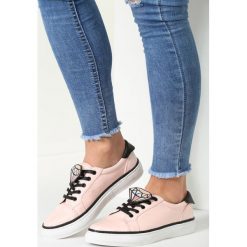 Różowe Trampki Grey Think. Różowe buty sportowe damskie Inny, z aplikacjami, na sznurówki. Za 59,99 zł.