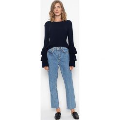 Kaszmirowy sweter w kolorze granatowym. Niebieskie swetry damskie Just Cashmere, xl, bez wzorów, z kaszmiru, bez rękawów, bez kaptura. W wyprzedaży za 395,95 zł.
