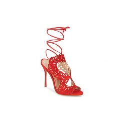 Sandały KG by Kurt Geiger HORATIO. Czerwone sandały damskie marki KG by Kurt Geiger, bez wzorów, bez obcasa, bez zapięcia. Za 575,20 zł.