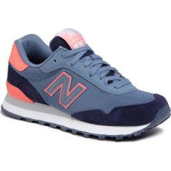 Sneakersy NEW BALANCE - WL515OVB Niebieski. Niebieskie półbuty damskie New Balance, z zamszu. Za 299,00 zł.