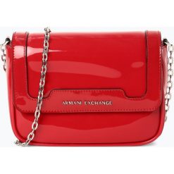 Armani Exchange - Damska torebka na ramię, czerwony. Czerwone torebki klasyczne damskie marki Armani Exchange, z lakierowanej skóry, małe, lakierowane. Za 529,95 zł.