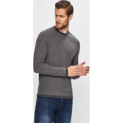 Jack & Jones - Sweter. Szare swetry męskie Jack & Jones, s, bez wzorów, z bawełny, z okrągłym kołnierzem, bez kaptura. W wyprzedaży za 89,90 zł.