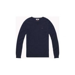 Swetry Tommy Hilfiger DM0DM04401 ORIGINAL CREW. Czarne swetry męskie TOMMY HILFIGER, s, bez wzorów, bez kołnierzyka, bez kaptura. Za 260,53 zł.