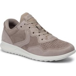 Sneakersy ECCO - Genna 28354355583 Moon Rock/Warm Grey. Brązowe półbuty damskie ecco, ze skóry. W wyprzedaży za 289,00 zł.