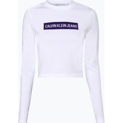 Calvin Klein Jeans - Damska koszulka z długim rękawem, czarny. Czarne t-shirty damskie Calvin Klein Jeans, s, z nadrukiem, z jeansu. Za 219,95 zł.