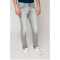 Calvin Klein Jeans - Jeansy Electronic Grey. Szare jeansy męskie slim marki Calvin Klein Jeans, z bawełny. W wyprzedaży za 299,90 zł.
