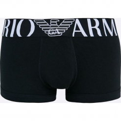 Emporio Armani Underwear - Bokserki. Czarne bokserki męskie Emporio Armani, bez wzorów, z elastanu. Za 129,90 zł.