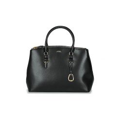 Torebki do ręki Lauren Ralph Lauren BENNINGTON DBLE ZIP SATCHEL. Czarne torebki klasyczne damskie marki Lauren Ralph Lauren, bez wzorów, do ręki, bez dodatków. Za 1449,00 zł.