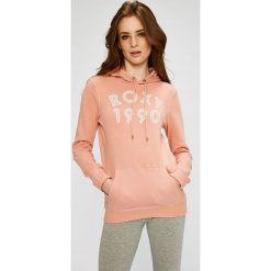 Roxy - Bluza. Szare bluzy damskie z kieszeniami marki Roxy, s, z nadrukiem, z bawełny, z kapturem. W wyprzedaży za 149,90 zł.