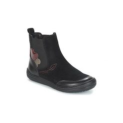 Kozaki Dziecko Geox J HADRIEL GIRL. Czarne kozaki dziewczęce Geox, bez wzorów, bez obcasa. Za 359,10 zł.