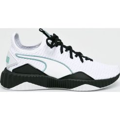 Puma - Buty Defy. Białe buty sportowe damskie Puma, bez wzorów, z gumy, sportowe. W wyprzedaży za 279,90 zł.