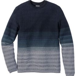 Swetry klasyczne męskie: Sweter Slim Fit bonprix niebieski