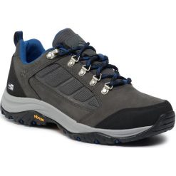 Trekkingi COLUMBIA - Outdry BM0813 Dark Grey/Royal 089. Szare trapery męskie Columbia, ze skóry, bez zapięcia, trekkingowe. W wyprzedaży za 449,00 zł.