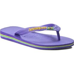 Japonki HAVAIANAS - Brasil Logo 41108500058 Violet. Fioletowe japonki damskie marki Havaianas, z tworzywa sztucznego. Za 85,00 zł.