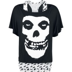 Bluzki asymetryczne: Misfits Skull Koszulka damska czarny/biały