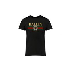 T-shirty z krótkim rękawem Ballin Est. 2013 Line Small Shirt. Czarne t-shirty męskie Ballin Est. 2013, s, bez wzorów, bez kołnierzyka, krótkie. Za 100,90 zł.