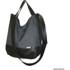 Shopper bag damskie: 5482 ankate, duża szara torba, szary worek xxl