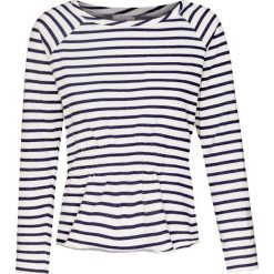 T-shirt DEHA EXPRESSION Biały|Print. Białe t-shirty damskie marki Deha, w paski, z bawełny, z okrągłym kołnierzem. Za 370,00 zł.