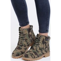 Zielone Traperki Fuego. Zielone buty zimowe damskie Born2be, na obcasie. Za 99,99 zł.