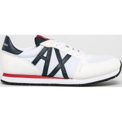 Armani Exchange - Buty. Niebieskie buty sportowe męskie Armani Exchange, z gumy, na sznurówki. Za 439,90 zł.