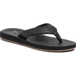 Japonki QUIKSILVER - AQYL100623 Sbkm. Czarne klapki męskie Quiksilver, bez wzorów, ze skóry ekologicznej. W wyprzedaży za 119,00 zł.