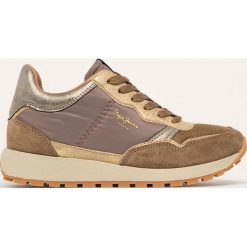 Pepe Jeans - Buty Dean Bass. Szare buty sportowe damskie Pepe Jeans, bez wzorów, z jeansu, sportowe. W wyprzedaży za 269,90 zł.