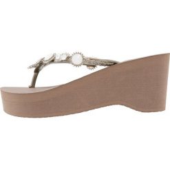 Chodaki damskie: Uzurii MARILYN HIGH HEEL Japonki taupe