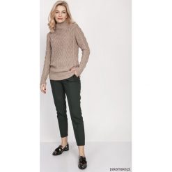 Sweter z półgolfem, SWE211 mocca MKM. Swetry damskie Pakamera, bez wzorów, eleganckie, bez rękawów, bez kaptura. Za 139,00 zł.