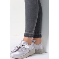 Buty sportowe damskie: Szare Buty Sportowe Tongue Twister