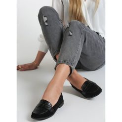 Czarne Mokasyny John. Czarne mokasyny damskie Renee, ze skóry, casualowe. Za 69,99 zł.
