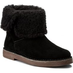 Botki CLARKS - Drafty Haze 261282314 Black Sde. Czarne botki damskie na obcasie marki Clarks, ze skóry. W wyprzedaży za 309,00 zł.