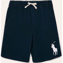Polo Ralph Lauren - Szorty dziecięce 134-176 cm. Niebieskie spodenki chłopięce z bawełny, casualowe. Za 259,90 zł.