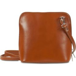 Torebki klasyczne damskie: Skórzana torebka „Talia” w kolorze karmelowym – 17 x 17 x 9 cm