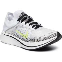 Buty NIKE - Zoom Fly Sp Fast AT5242 170 White. Białe buty sportowe damskie Nike, z tworzywa sztucznego, bez zapięcia, do biegania, nike zoom. W wyprzedaży za 479,00 zł.