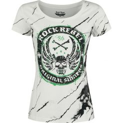 T-shirty damskie: Rock Rebel by EMP Time To Leave Koszulka damska biały/czarny