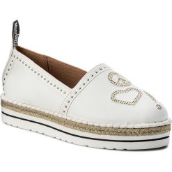 Espadryle LOVE MOSCHINO - JA10233G05JA0100 Bianco. Szare espadryle damskie marki Love Moschino, z materiału. W wyprzedaży za 359,00 zł.