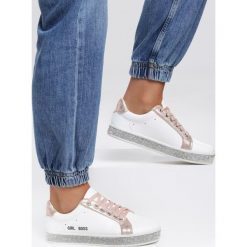 Szampańskie Sneakersy Rate Highly. Żółte sneakersy damskie Renee. Za 69,99 zł.