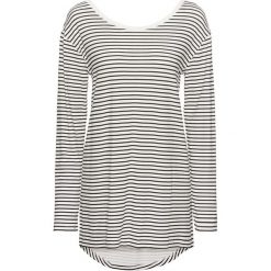 Shirt z długim rękawem i dekoltem w serek bonprix czarno-biały w paski. Czarne koszulki damskie bonprix, w paski, z dekoltem w serek, z długim rękawem. Za 32,99 zł.