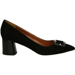 Czółenka - 5974 CAM NERO. Czarne buty ślubne damskie Venezia, ze skóry. Za 239,00 zł.