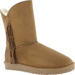 Buty zimowe damskie: Zimowe botki „Cardero” w kolorze jasnobrązowym
