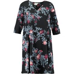 Sukienki hiszpanki: Junarose JRAUBERGINE SWING Sukienka letnia black beauty