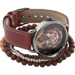 Harry Potter Hogwarts Zegarek na rękę czerwony. Czerwone zegarki damskie Harry Potter. Za 144,90 zł.