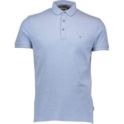Koszulka polo w kolorze błękitnym. Niebieskie koszulki męskie Wrangler, s, z haftami, z bawełny, polo, bez rękawów. W wyprzedaży za 85,95 zł.
