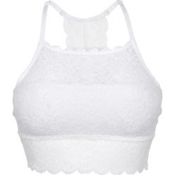 Biustonosz bustier bokserka: MUST HAVE bonprix biały. Białe biustonosze bonprix, w koronkowe wzory, z koronki. Za 44,99 zł.