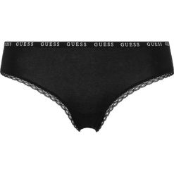 Guess Spodenki Czarny. Czarne figi damskie Guess, l, w koronkowe wzory, z elastanu. Za 61,95 zł.