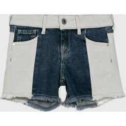 Pepe Jeans - Szorty dziecięce Foxtail Mix 128-180 cm. Niebieskie spodenki dziewczęce Pepe Jeans, bez wzorów, z elastanu, casualowe. W wyprzedaży za 149,90 zł.