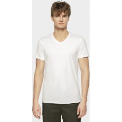 T-shirt męski. Koszulki męskie xxl, bez wzorów, z dzianiny, bez kołnierzyka. Za 39,99 zł.