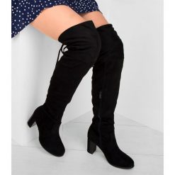 Kozaki damskie Abloom H292 Czarne. Czarne kozaki damskie ABLOOM, z materiału, eleganckie, na zamek. Za 159,00 zł.