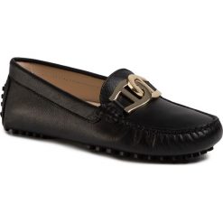 Mokasyny AIGNER - Anna 25F 1201938 Black 001. Czarne mokasyny damskie Aigner, ze skóry, na płaskiej podeszwie. W wyprzedaży za 619,00 zł.