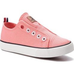 Tenisówki XTI - 56858 Coral. Pomarańczowe trampki dziewczęce Xti, bez wzorów, z gumy, bez zapięcia. W wyprzedaży za 109,00 zł.